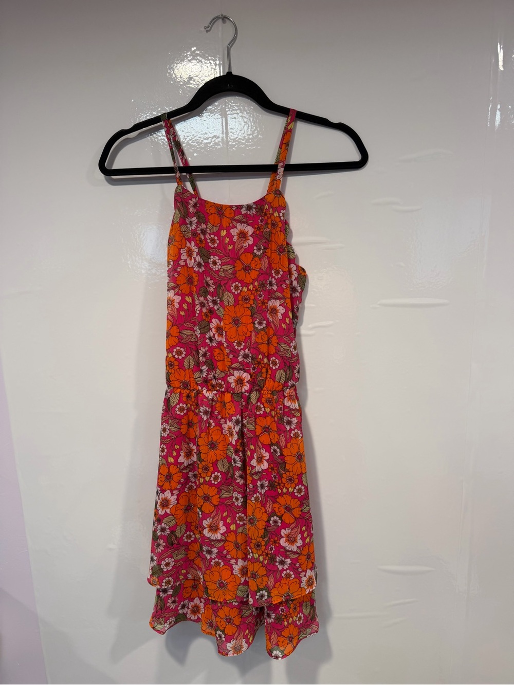 Floral Spaghetti-Strap Sundress in Pink and Orange in San Francisco NWT